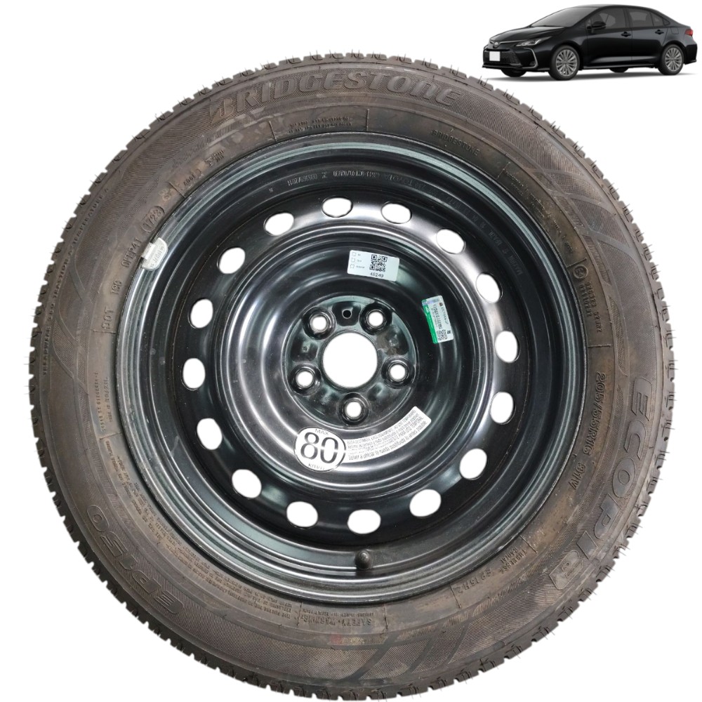 Estepe aro 16 com pneu Toyota Corolla XEi 2022 2023