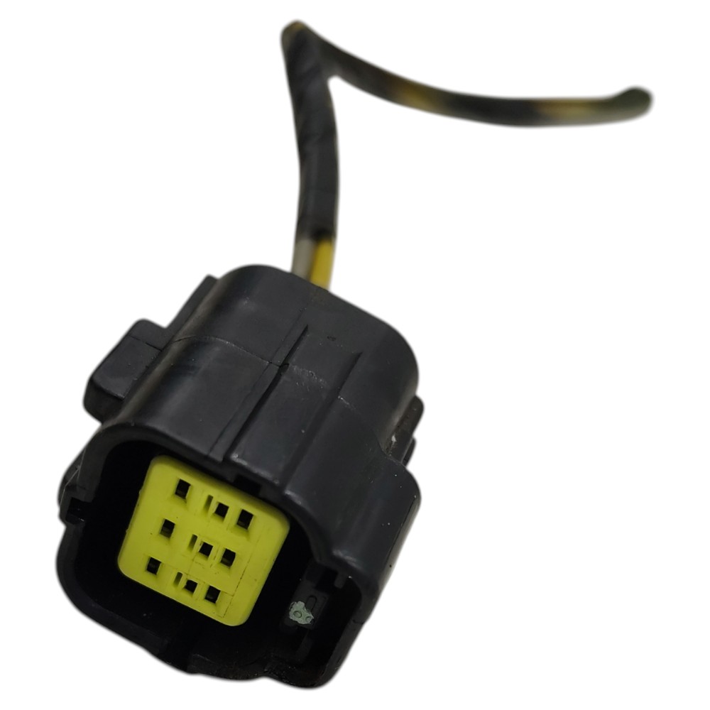 Plug conector fechadura porta dianteira Fiat Idea 2005 2006 4