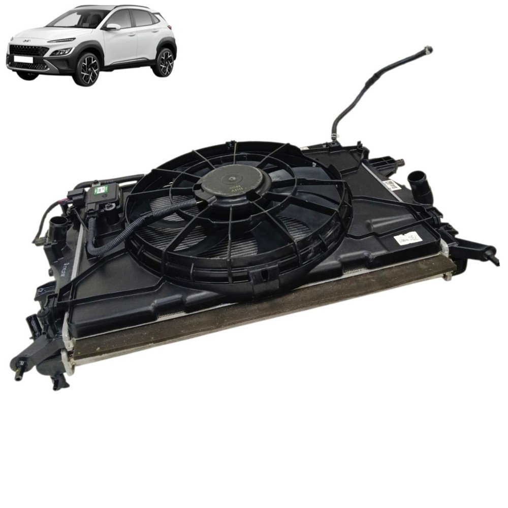 Kit radiadores com defletor ventoinha Hyundai kona 2023 2024