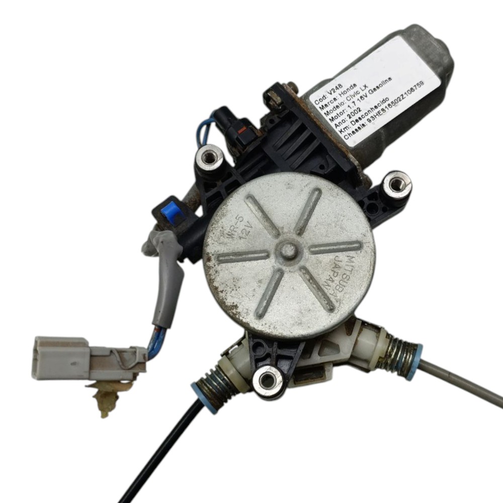 Motor Máquina Vidro Traseiro Direito Honda Civic G7 2002 03 3