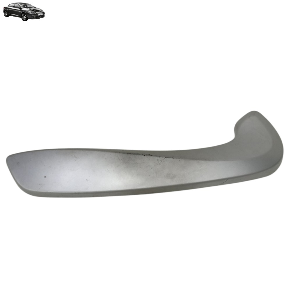 Aplique Puxador Porta Dianteira Esq Renault Fluence 2013 12 Prata