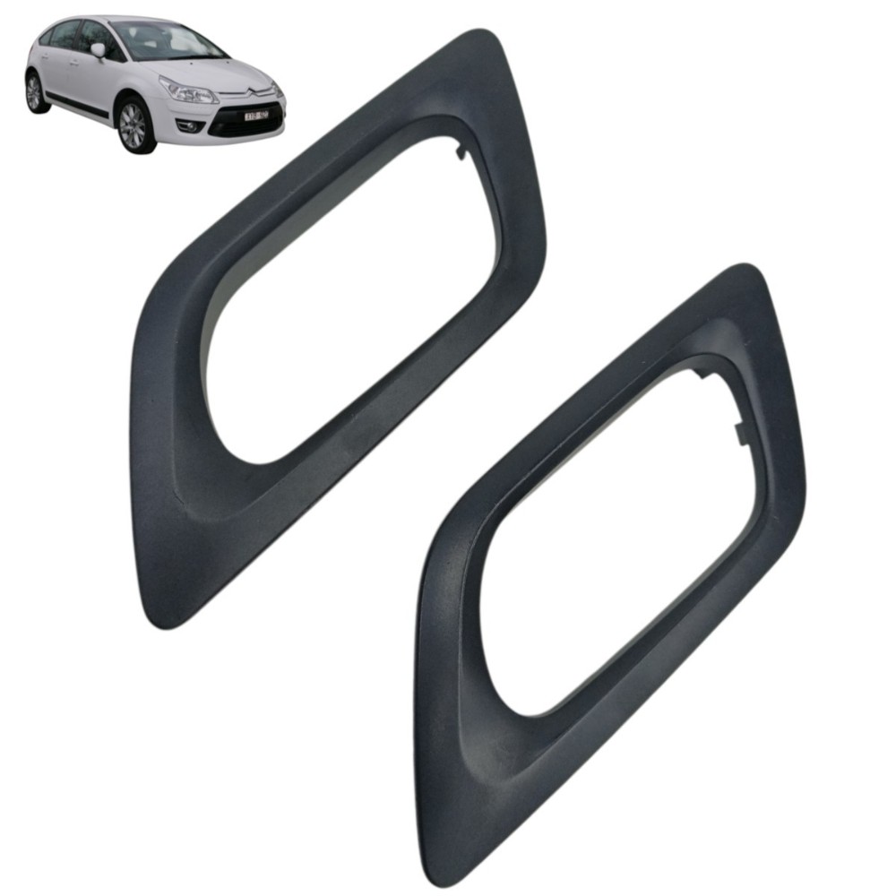 Moldura Maçaneta Interna Laro Esquerdo Citroen C4 2009 2010 Preto Traseira