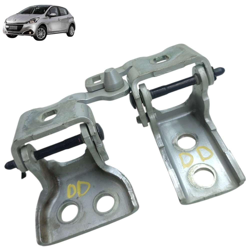 Par Dobradiça Porta Dianteira Direita Peugeot 308 2011 2012 3