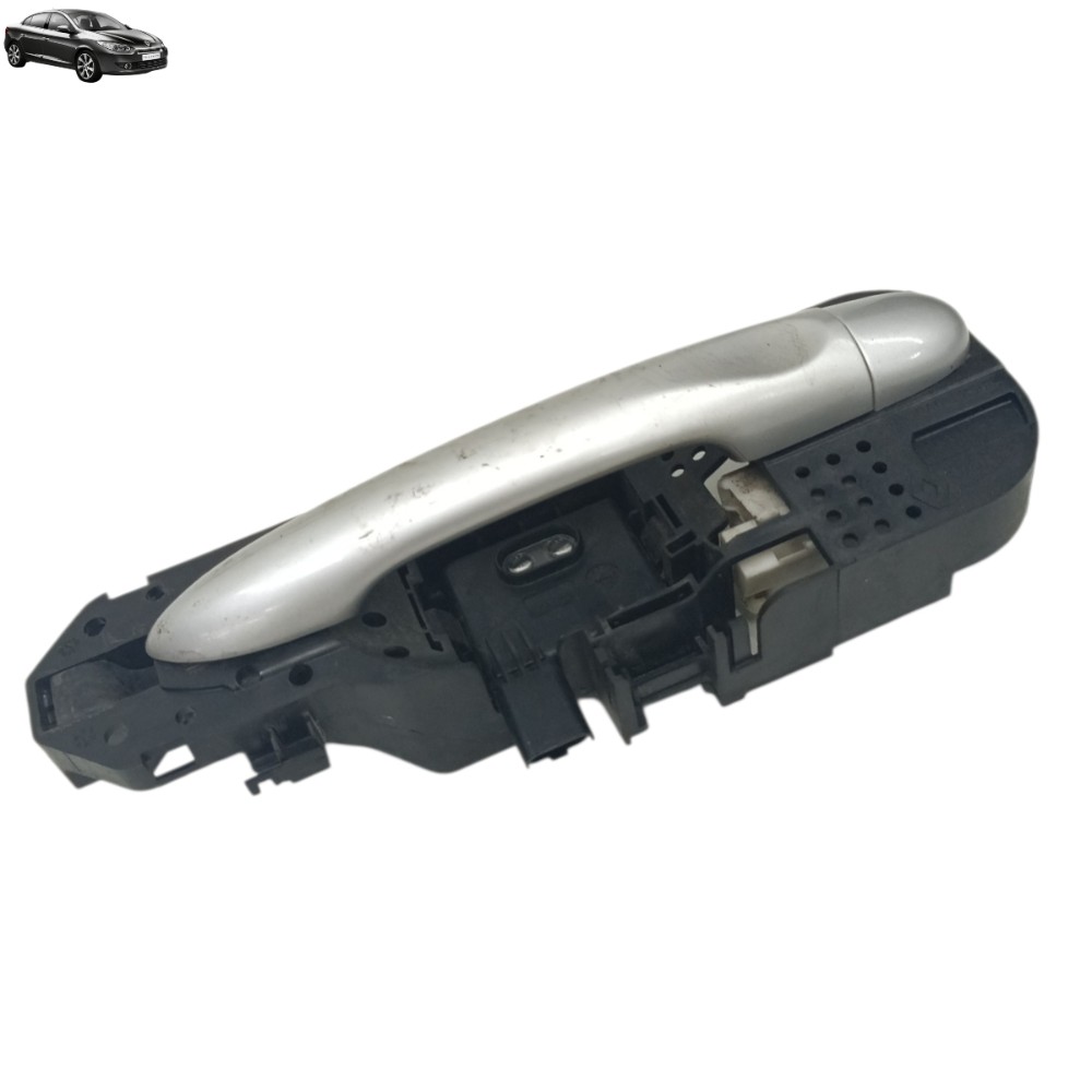 Maçaneta Externa Traseira Esquerda Renault Fluence 2012 2013 Preto/prata Traseira