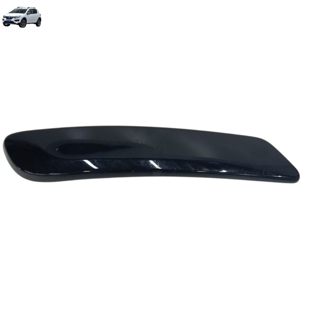 Acabamento Puxador Dianteira Esquerda Renault Sandero 2016 Preto Dianteira