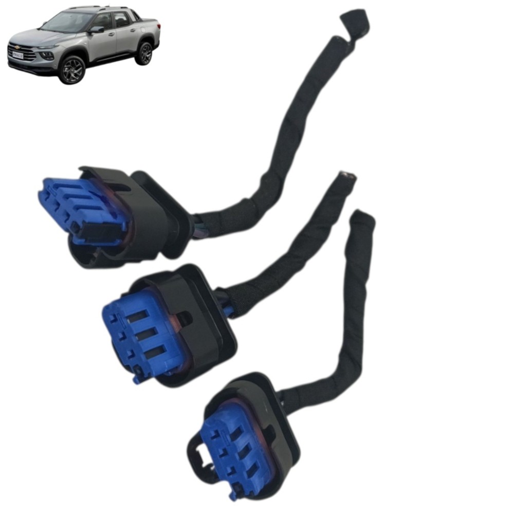 Jogo Plug Conector Bobina Ignição Gm Montana 1.2 8v 3cc 2024