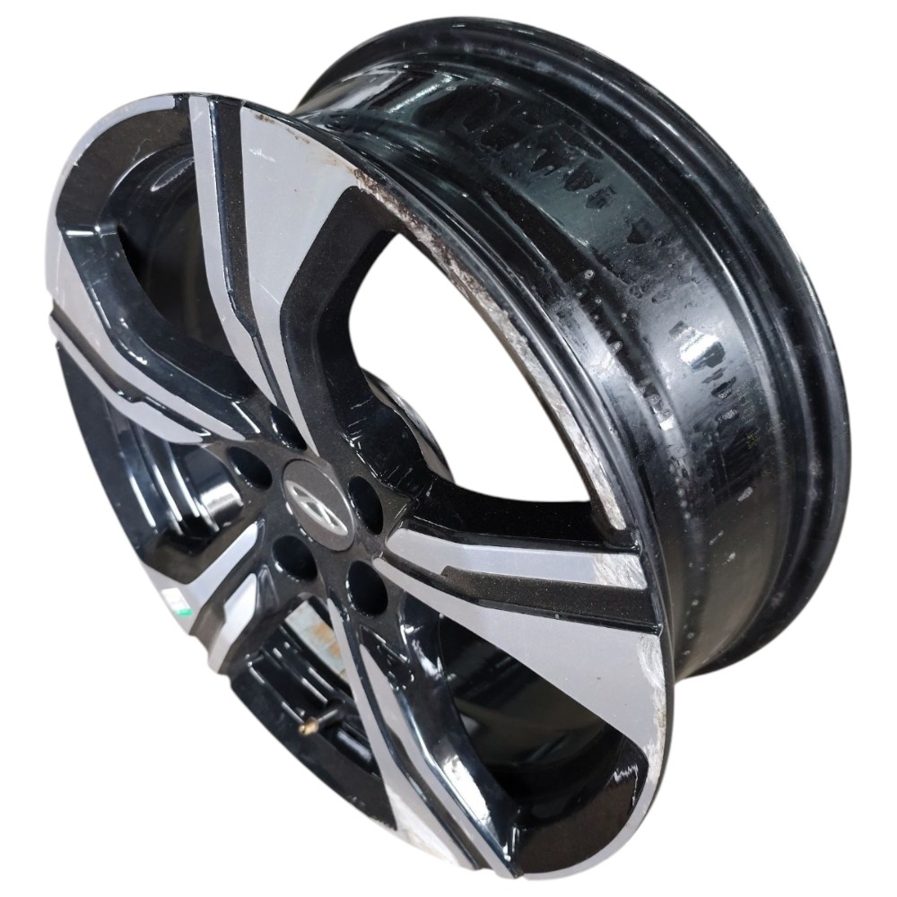 Jogo Roda Aro 17 5×108 Chery Tiggo 5x 2025 2024 Detalhes – Preto Diamantado 7