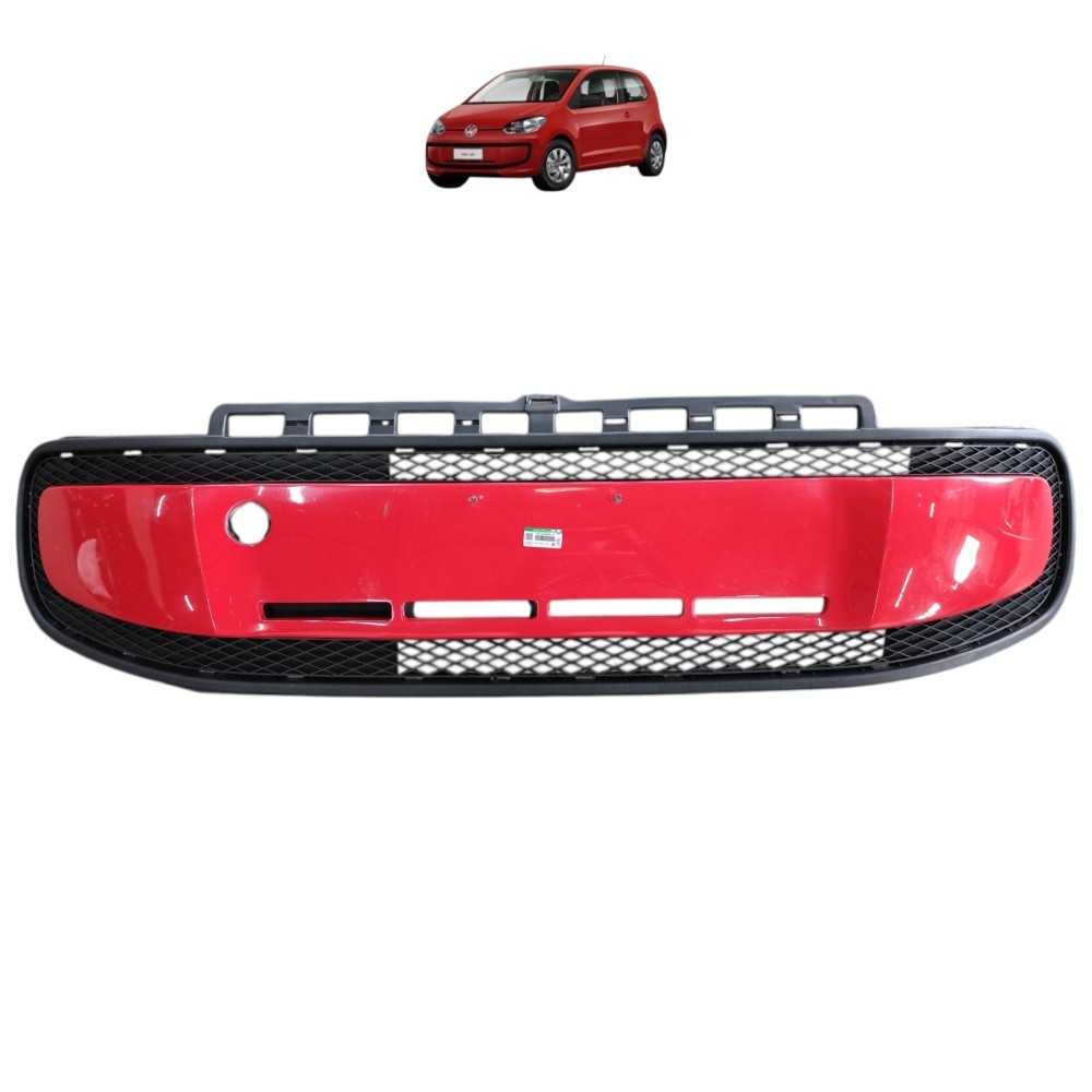 Grade Parachoque Dianteiro Vw Up 2014 2015 2016 2017 2018 19 Vermelho Plástico 1
