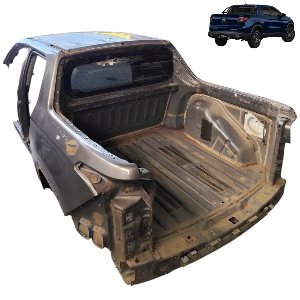 Carroceria caçamba traseira teto coluna fiat toro 2021 2022