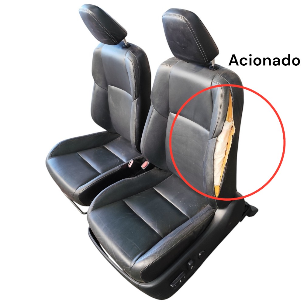 Par Banco Couro Dianteiro Toyota Rav4 2013 2014 2015 Detalhe Preto 2