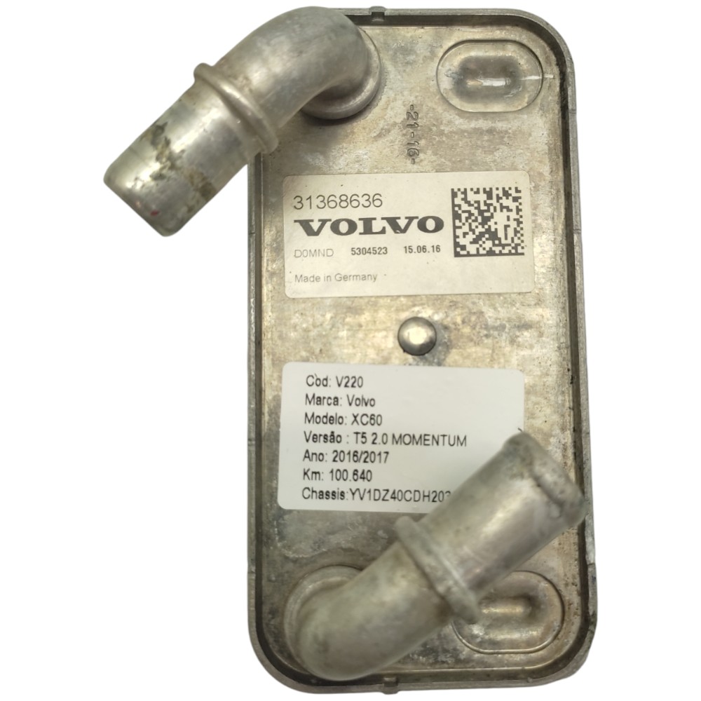 Trocador Calor Óleo Motor Volvo Xc60 2.0 T5 2014 2015 2017 1