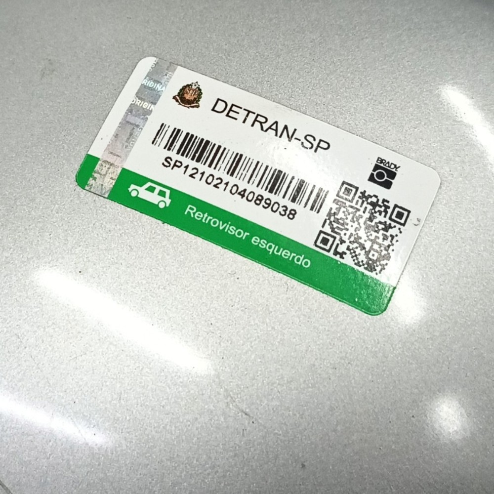 Retrovisor manual esquerdo sem espelho Peugeot 206 2007 2008 4