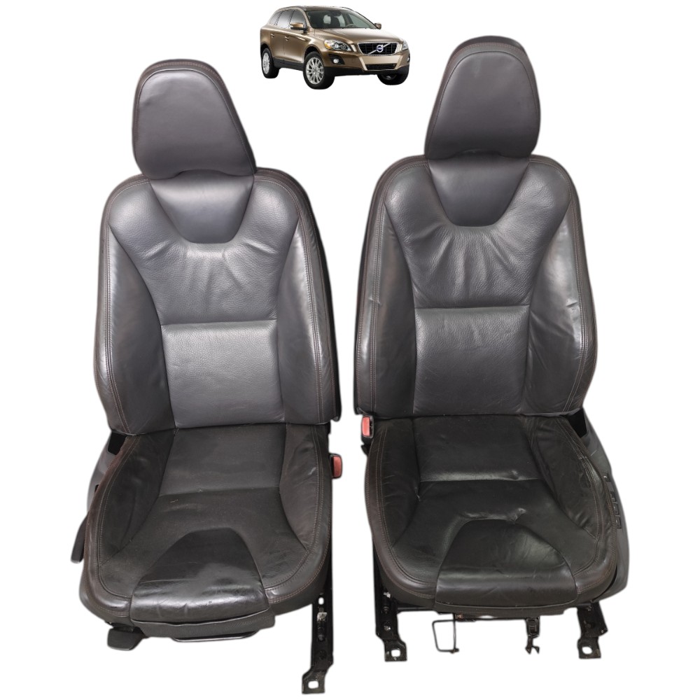 Par banco couro dianteiro volvo xc60 2013 2012 2011 2010 09 1