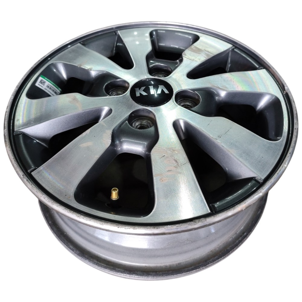 Jogo Roda Liga Leve Aro 14 4×100 Kia Picanto 2016 Detalhes Grafite 8