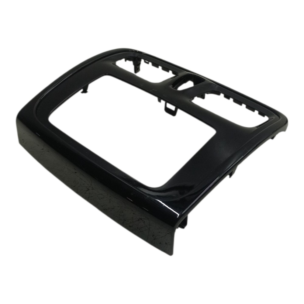 Moldura Central Painel Renault Sandero 2016 2017 2018 2019 Preto Moldado 2