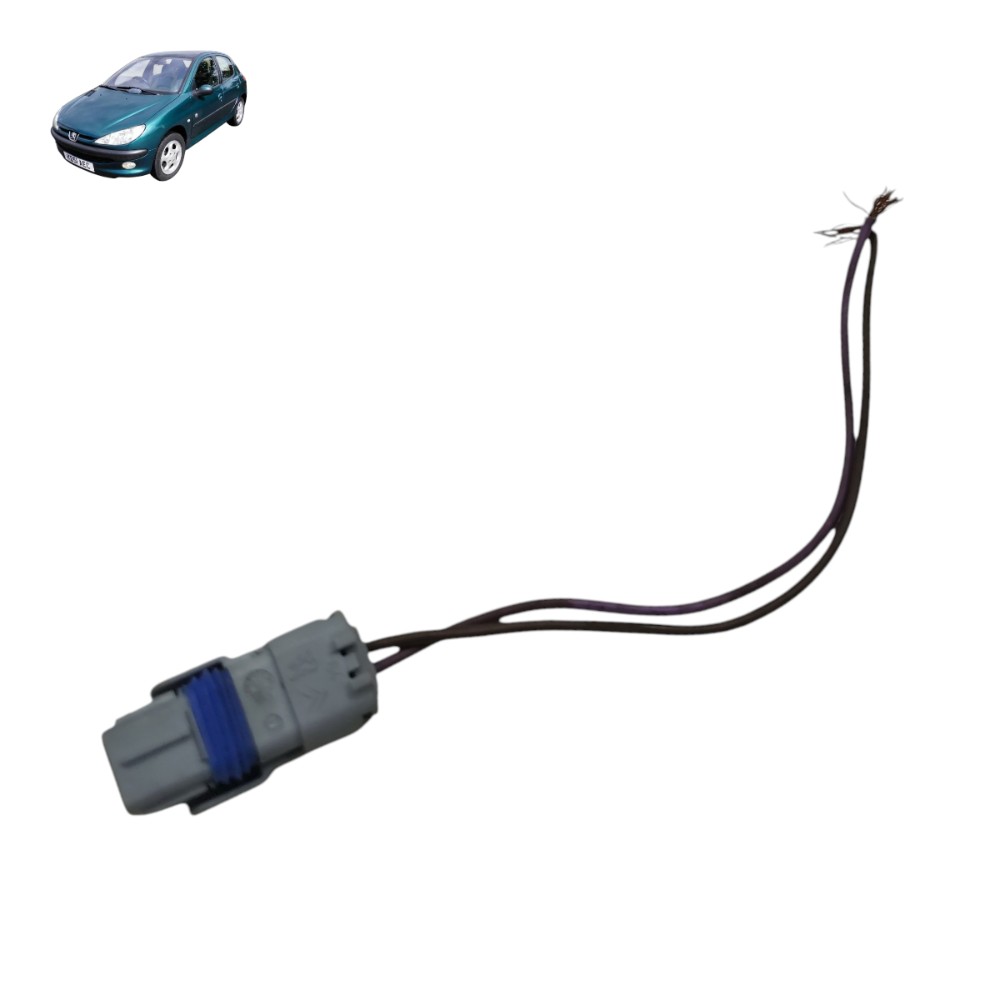 Plug motor vidro porta dianteira Peugeot 206 4p 2001 2002 03 1