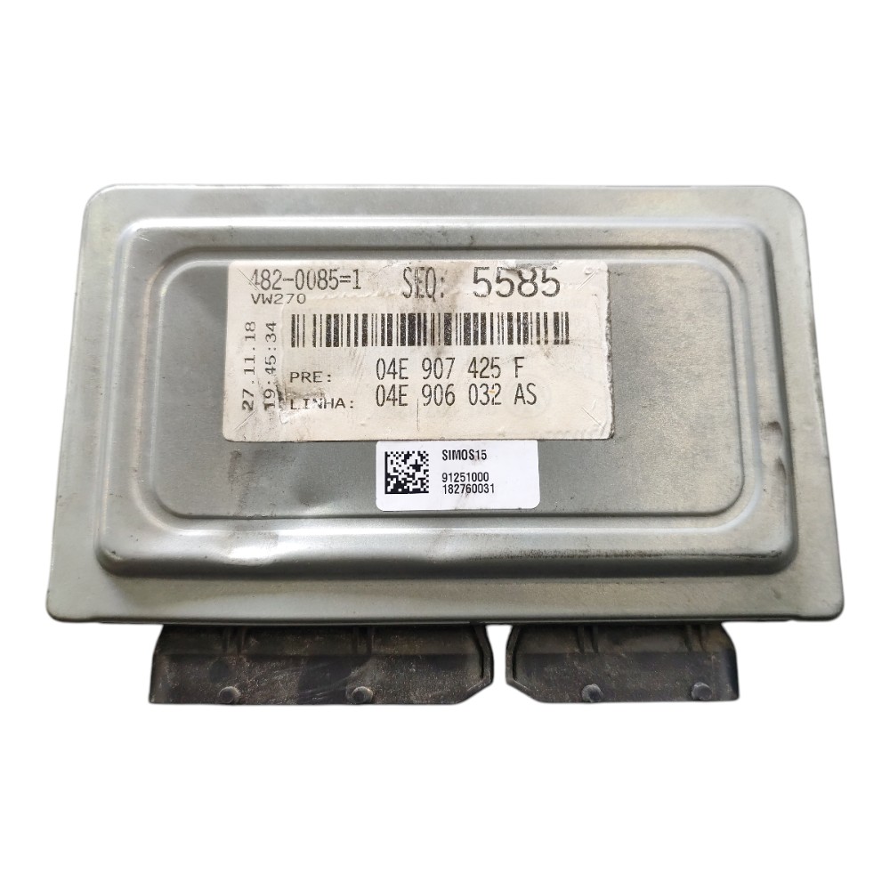 Kit code módulo injeção Vw polo 1.6 16v msi manual 2018 2019 2
