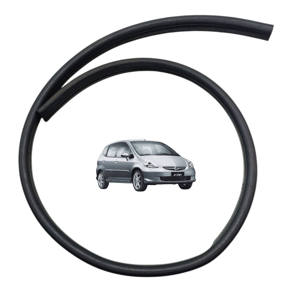 Borracha Vedação Grade Churrasqueira Honda Fit 2004 Á 2008 Preto 1