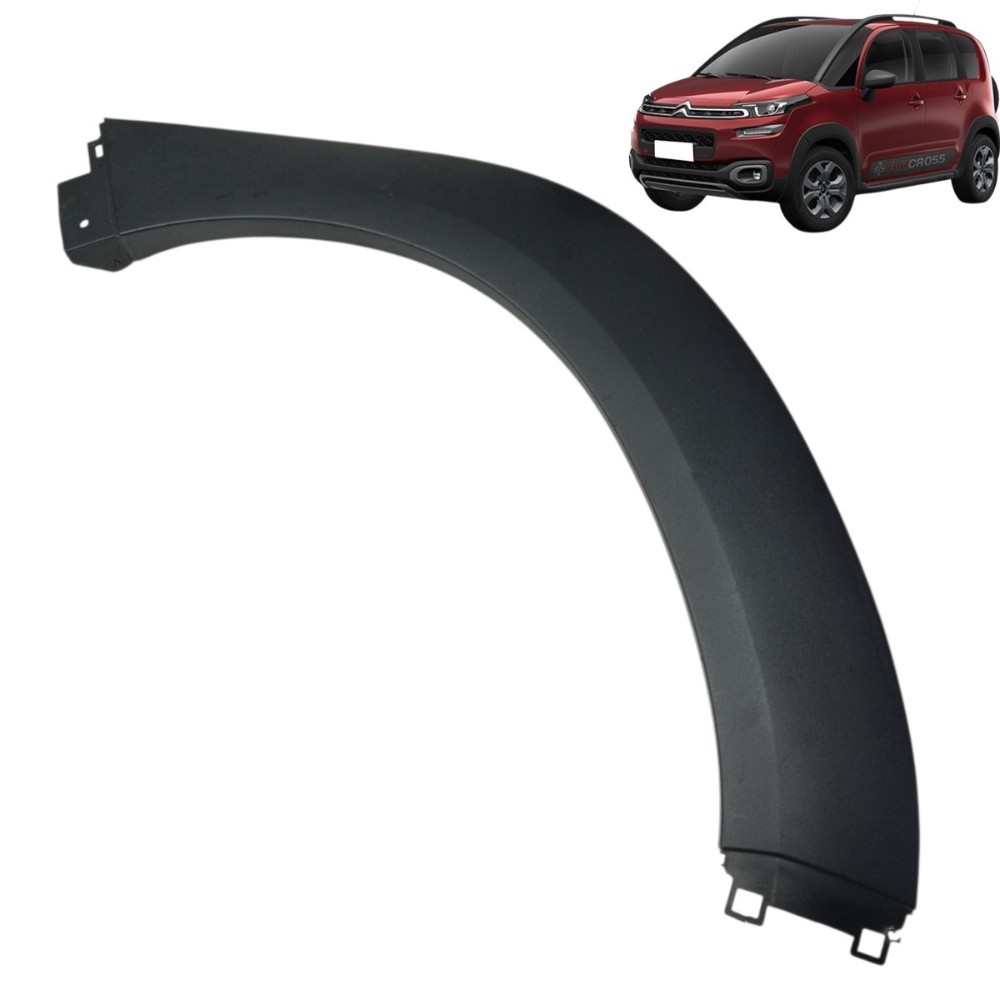 Moldura paralama traseiro esquerdo Citroen Aircross 2017 18
