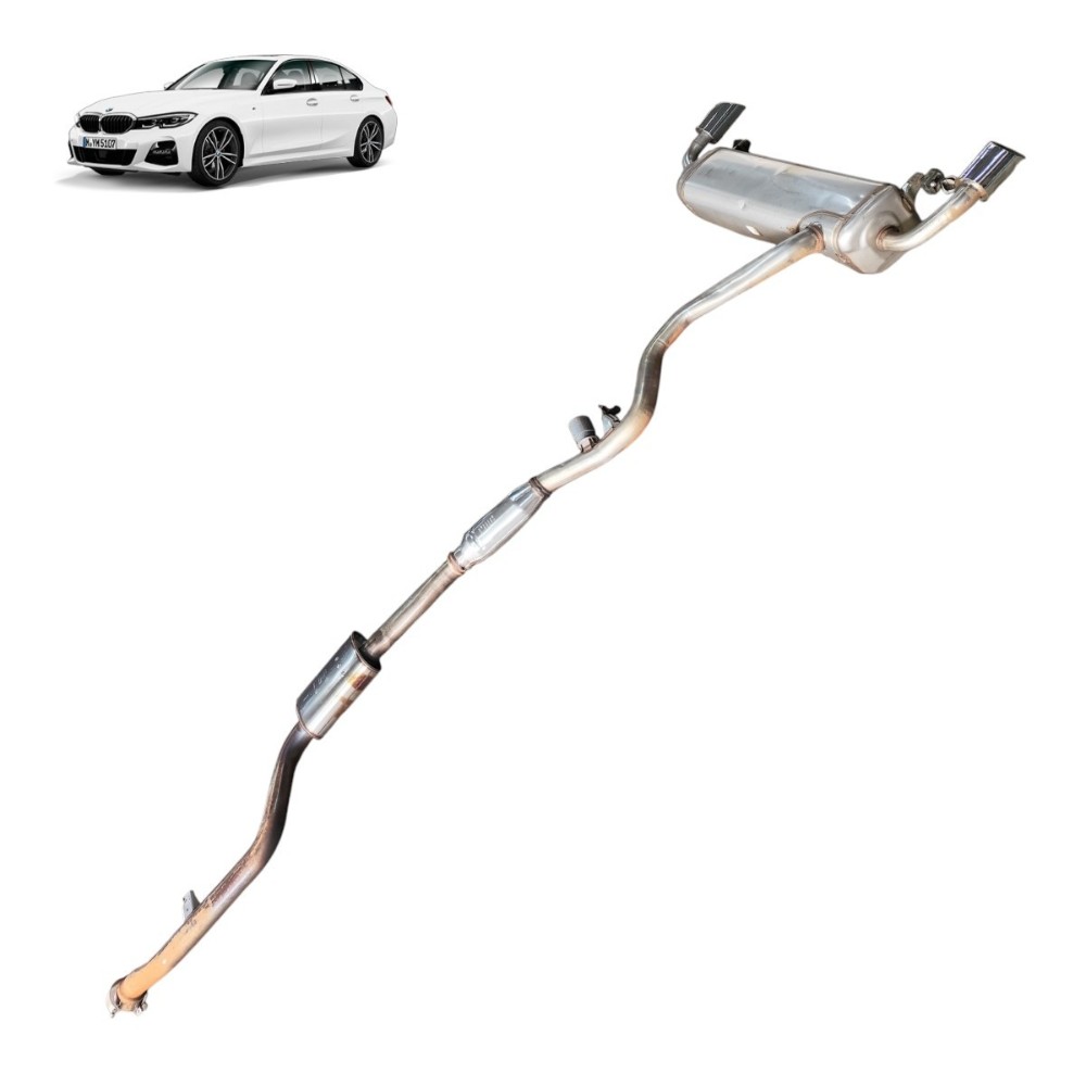 Escapamento completo Aço inox BMW 320i M Sport G20 2020 2021