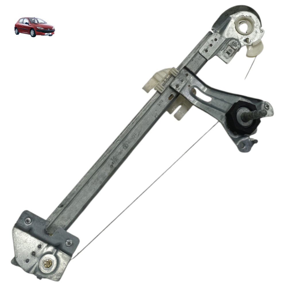 Máquina vidro manual traseiro direito Peugeot 206 2001 2002 1
