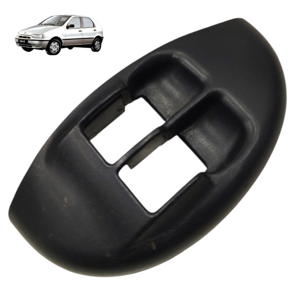 Moldura botão vidro motorista fiat palio 1996 1997 1998 1999 1