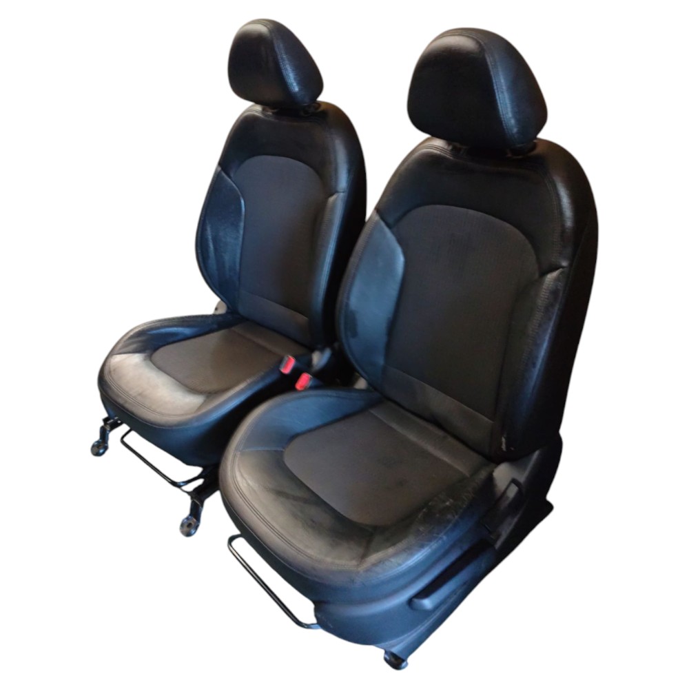 Jogo Banco Couro Hyundai Ix35 2011 2012 2013 2014 2015 2016 Preto 3