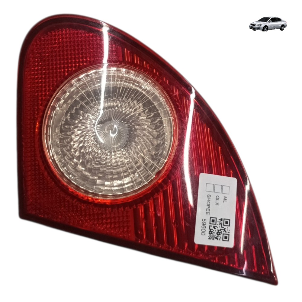 Lanterna Direita Tampa Traseira Toyota Corolla 2003 2004 05 Direito/passageiro Vermelho 1