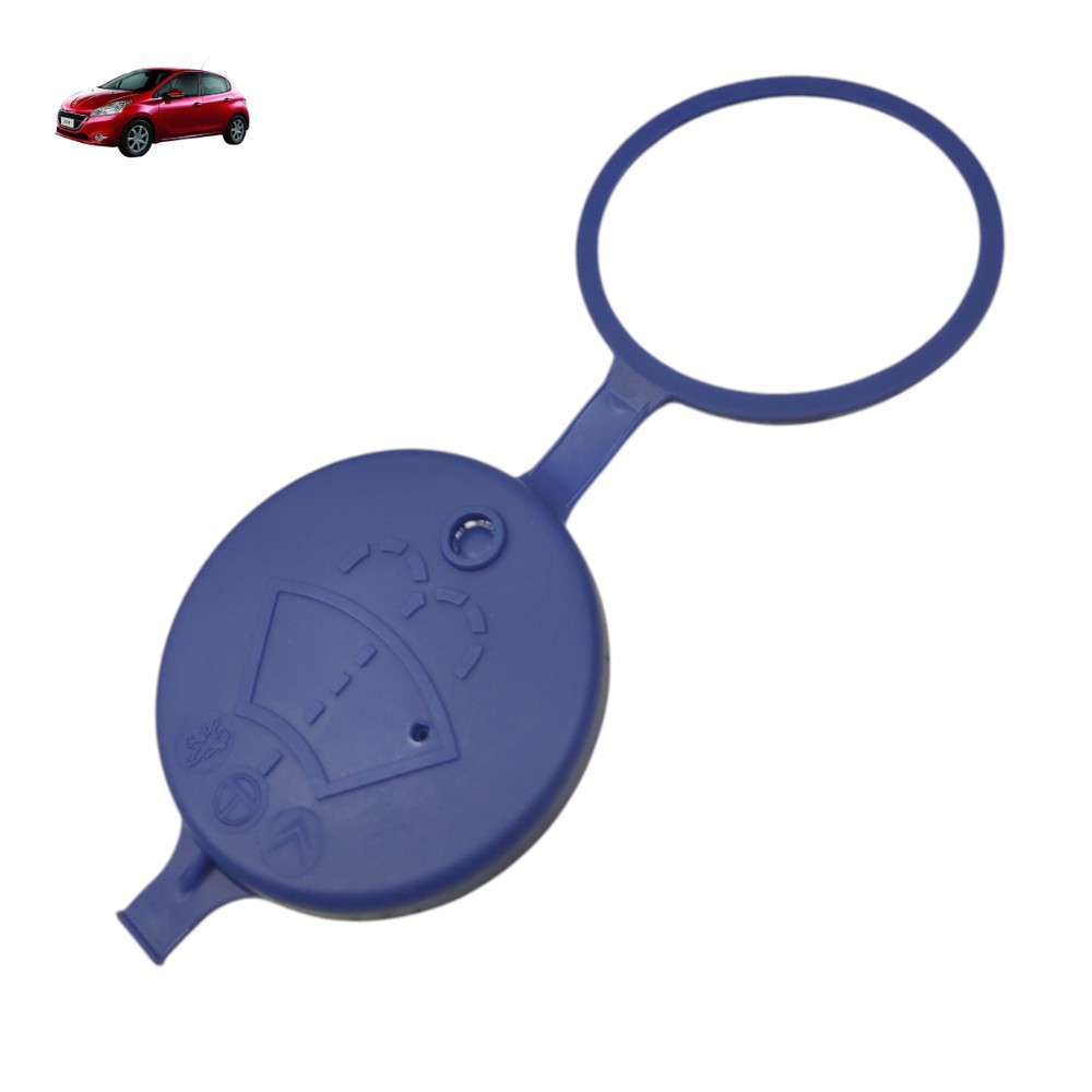 Tampa Reservatório Água Parabrisa Peugeot 208 2014 2015 2016 Azul 1