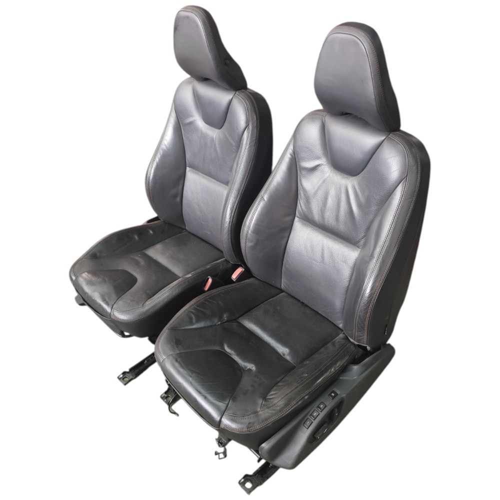 Par banco couro dianteiro volvo xc60 2013 2012 2011 2010 09 2