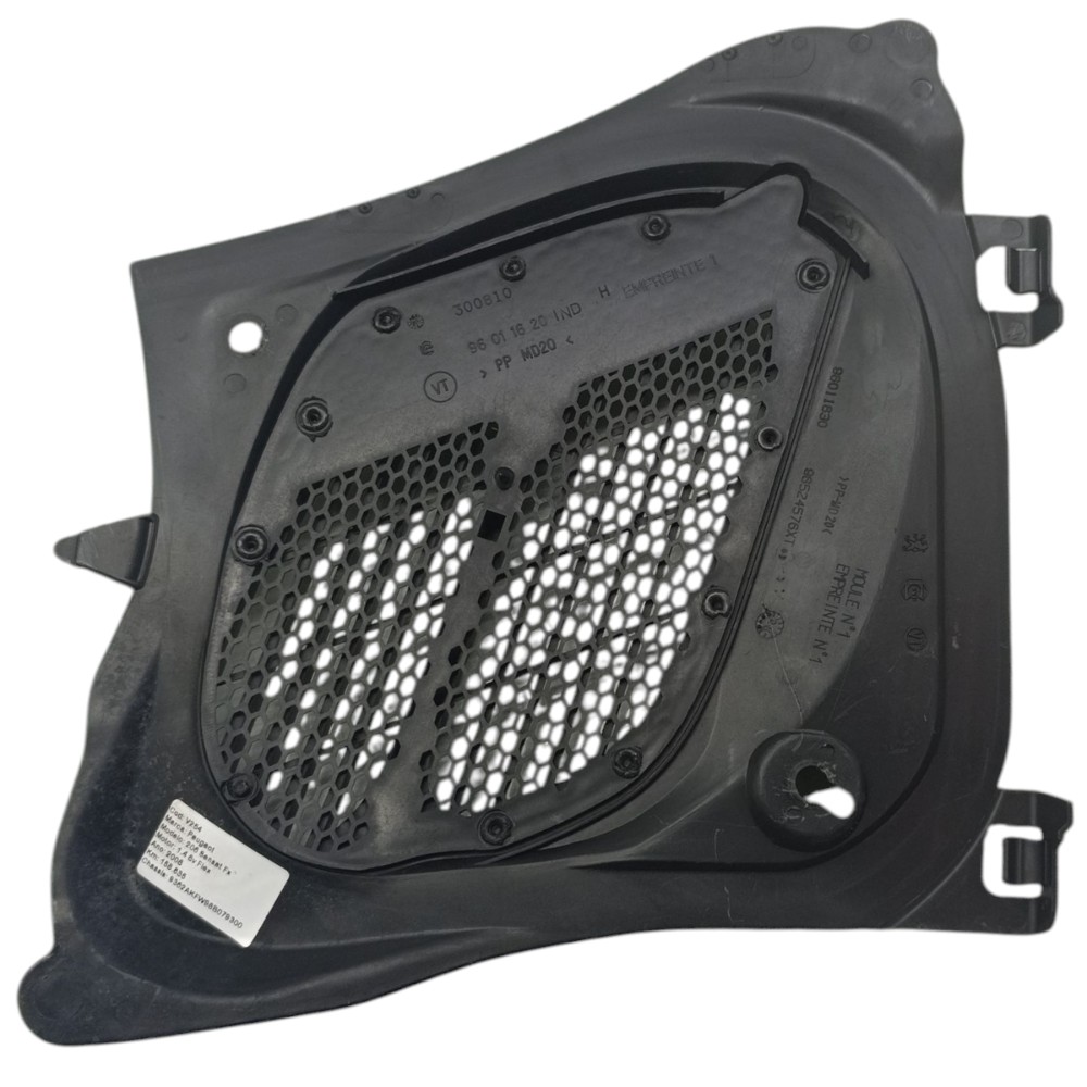 Grade Entrada Ar Capô Peugeot 206 2006 2007 2008 2009 2010 3