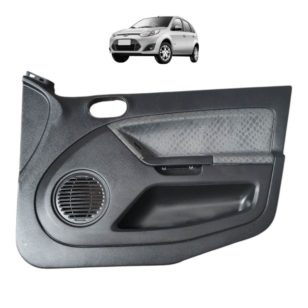 Forro Porta Dianteira Direita Ford Fiesta 2011 2012 2013 14 Preto 1
