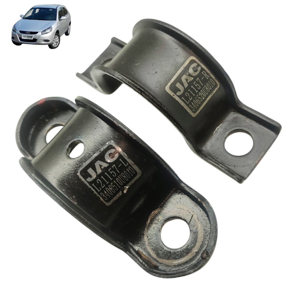 Par suporte fixação caixa direção JAC J3 1.4 2011 2012 2013 1