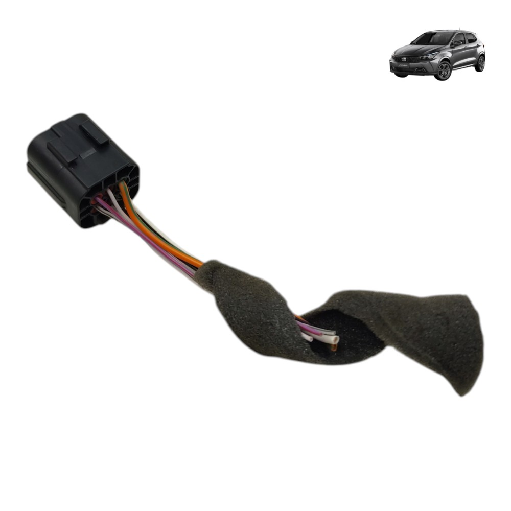 Plug conetor fechadura porta dianteira esquerda fiat argo 24 1