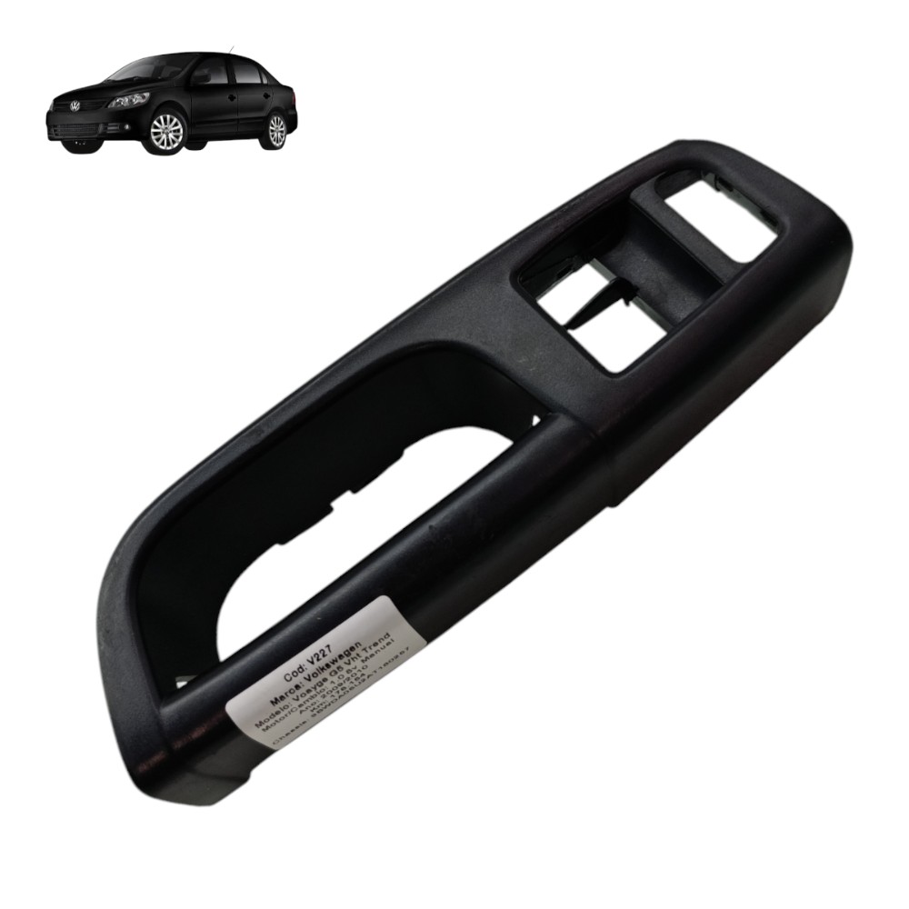 Puxador Porta Dianteira Esquerda Vw Voyage Gol G5 2010 2011  Preto Dianteira 1