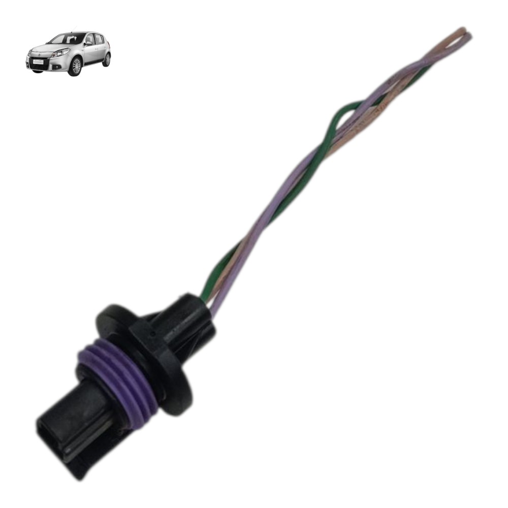 Plug conector sensor ar condicionado Renault Sandero 2012 13