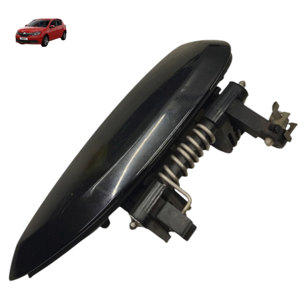 Maçaneta Externa Direito Renault Sandero 2016 2017 2018 Preto 1
