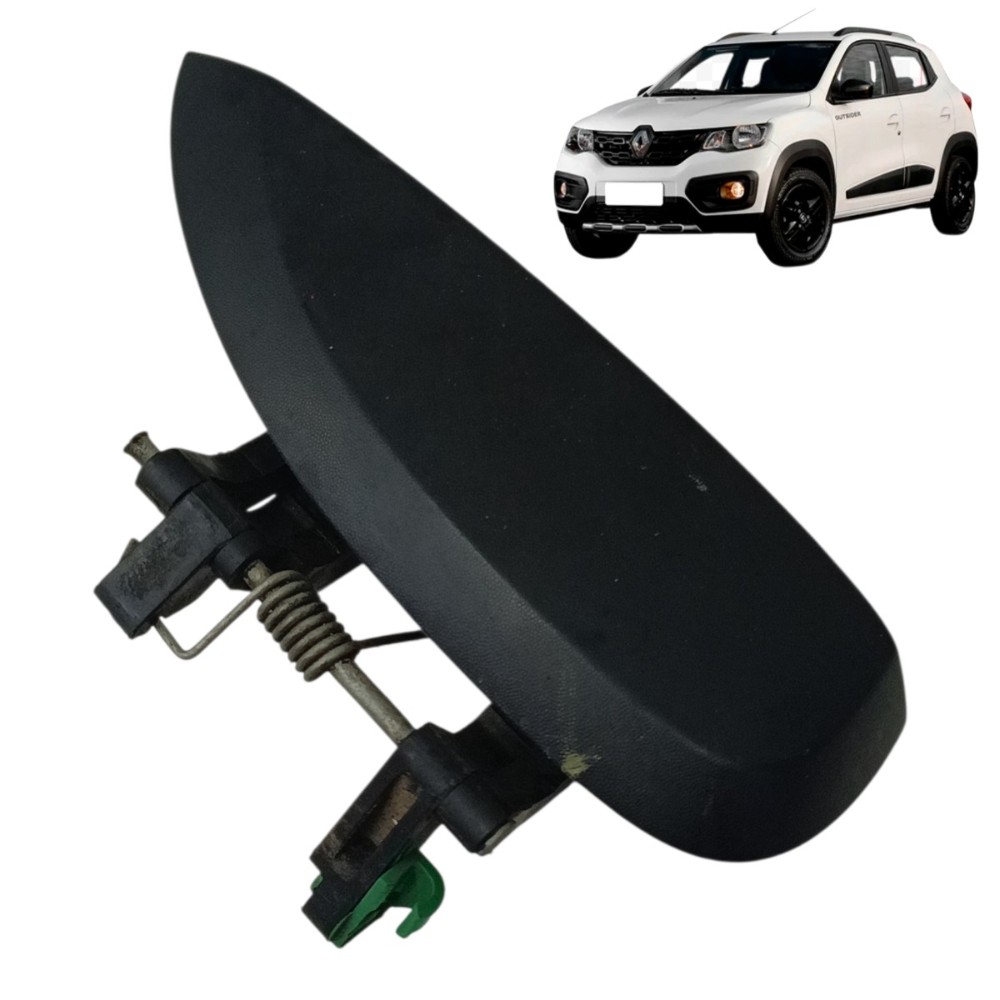 Maçaneta Externa Dianteira Direita Renault Kwid 2019 2020 Preto Dianteira