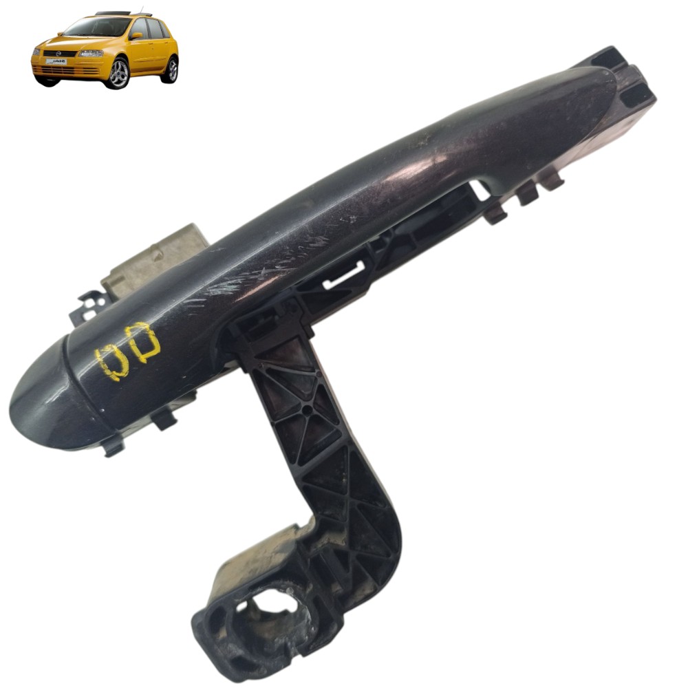 Maçaneta Externa Porta Dianteira Direita Fiat Stilo 2003 04 Preto 1