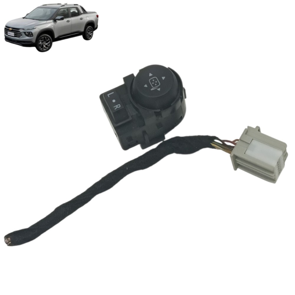 Botão Comando Retrovisor Gm Montana Com Plug Conector 2026