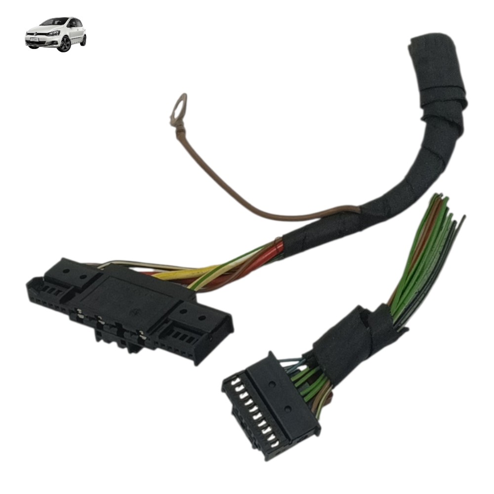 Par plug conector chave seta comandos vw fox 2016 2017 2018