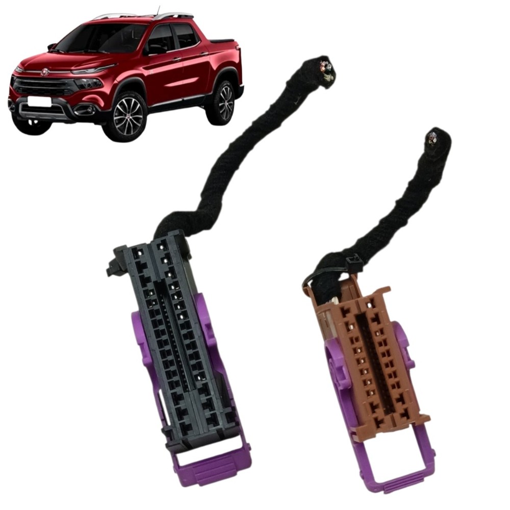 Par plug conector módulo conforto fiat toro 1.8 flex 2020 21