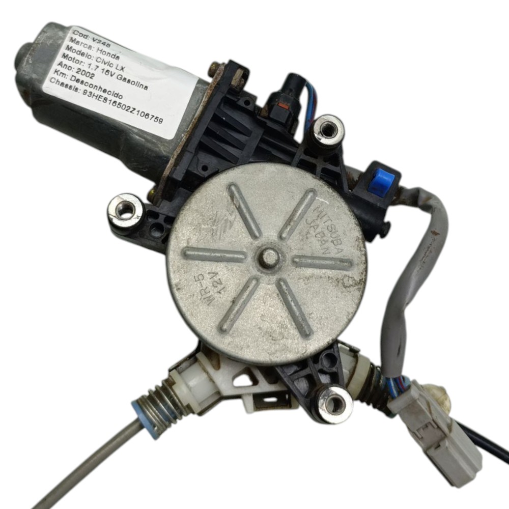 Motor Máquina Vidro Traseiro Esquerdo Honda Civic G7 2001 02 3