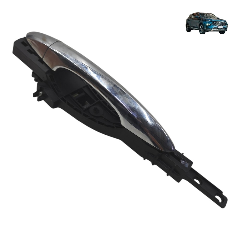 Maçaneta Externa Traseira Esquerda Ford Territory 2025 2026 Prata Traseira