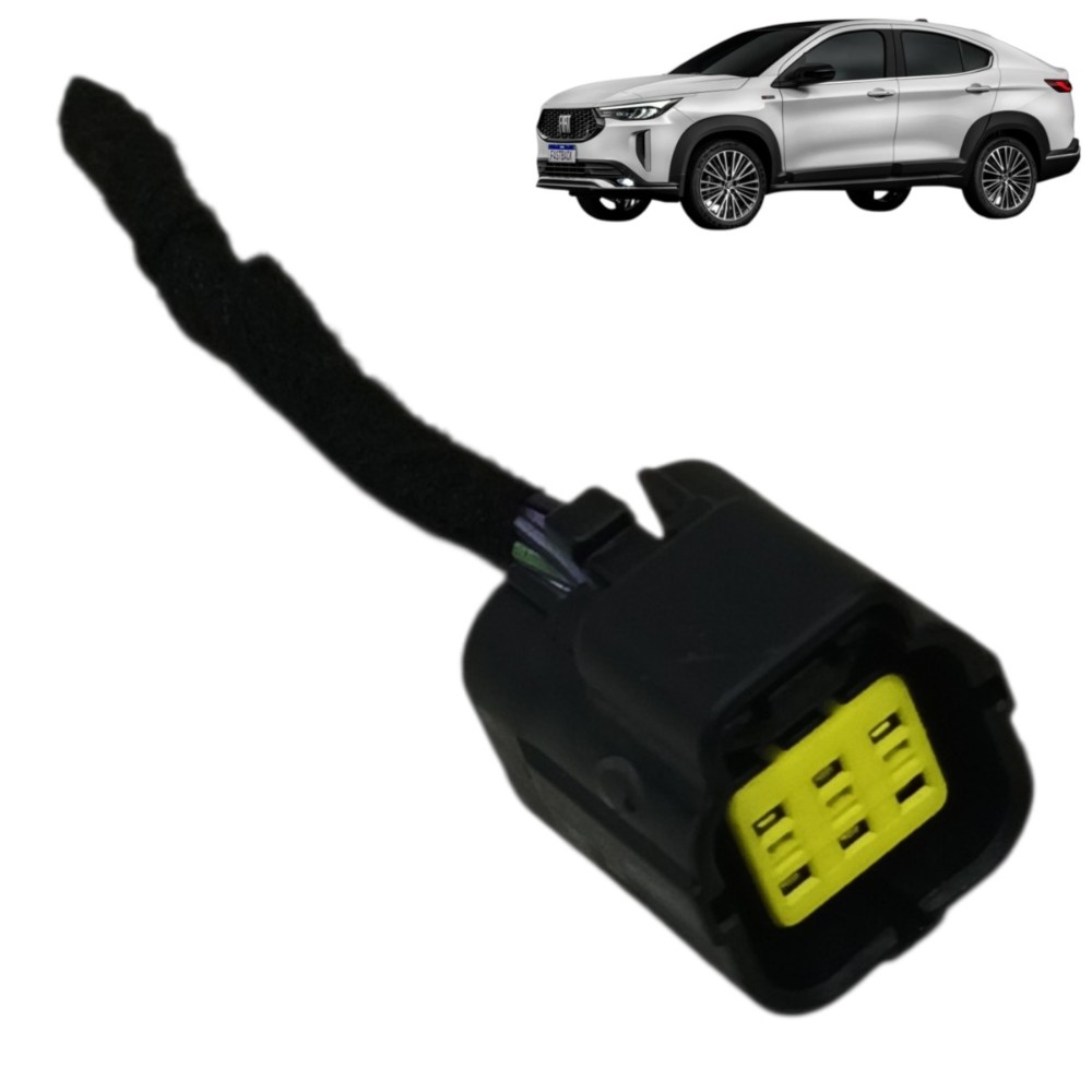 Plug conector fechadura porta fiat fastback 2023 2024 2025