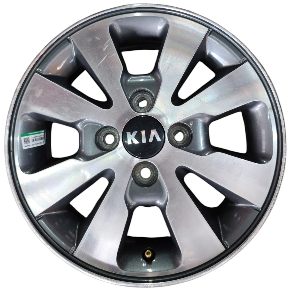 Jogo Roda Liga Leve Aro 14 4×100 Kia Picanto 2016 Detalhes Grafite 4