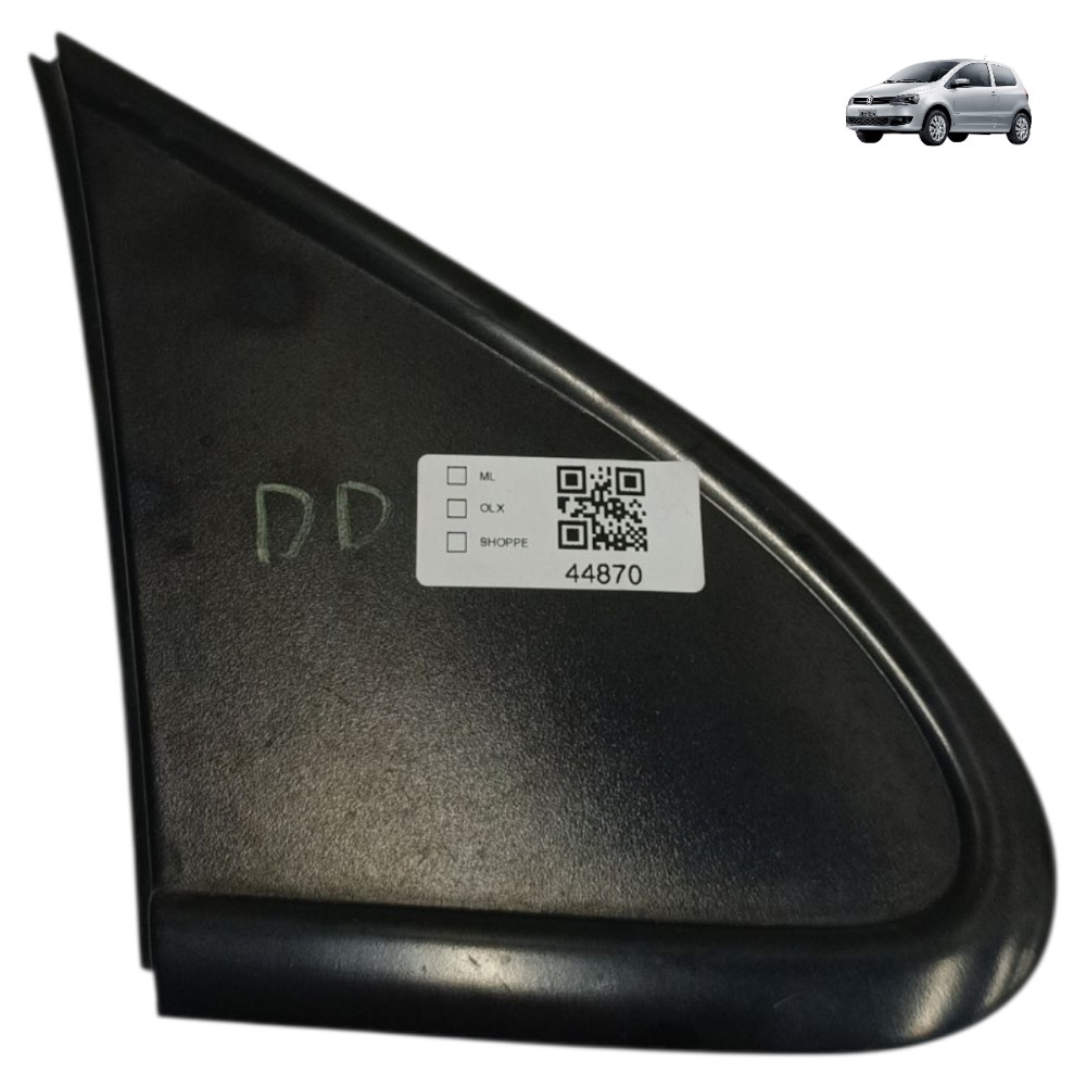 Acabamento Externo Retrovisor Paralama Direito Vw Fox 2009 – Preto