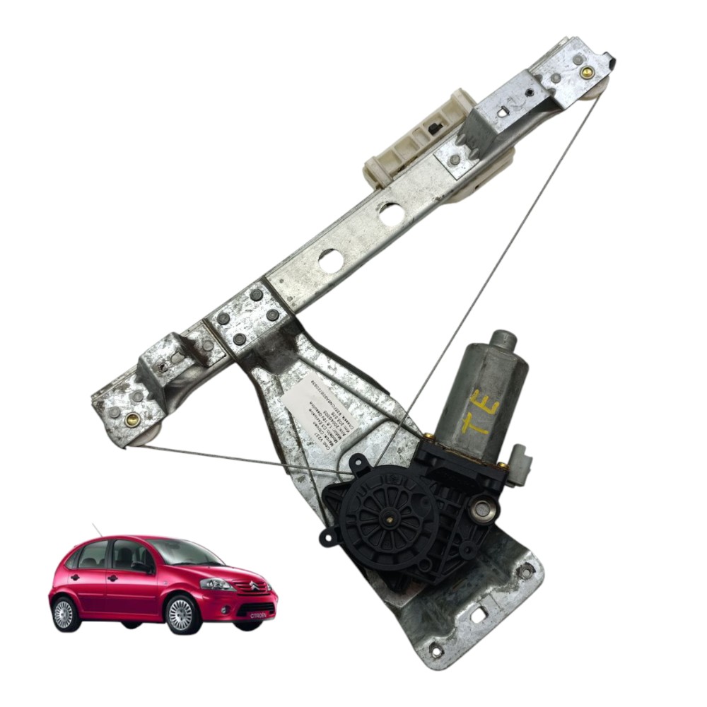 Motor Máquina Vidro Traseira Esquerda Citroën C3 2004 2005 6 1