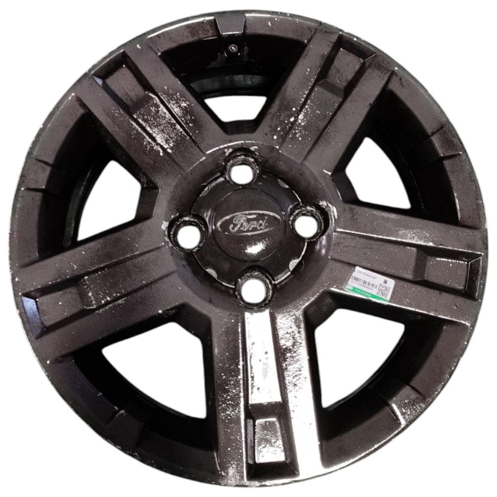 Jogo Roda Aro 15 4×108 Ford Ecosport Com Riscos 5 Unidades Cinza-escuro 4