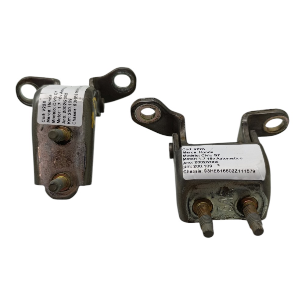 Par Dobradiça Porta Traseira Direita Honda Civic G7 2001 02 3